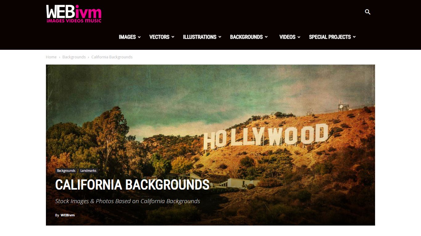 California Backgrounds - Stock Images & Photos - WEBivm